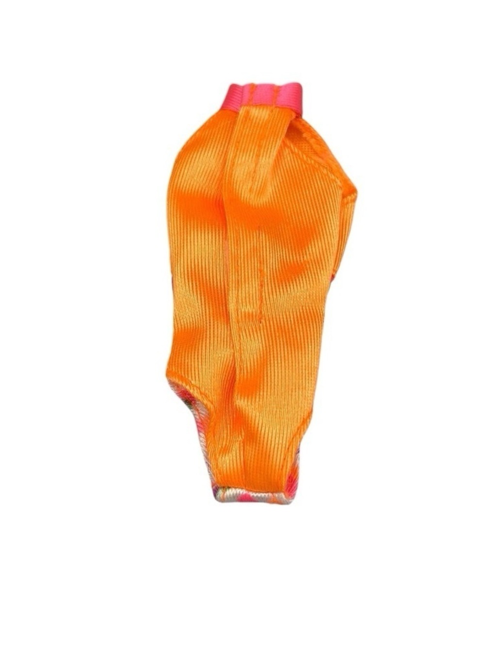 Vintage Barbie Swimsuit | Genuine Mattel 90s Orange Polka Dot - Picture 4 of 6